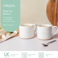 Нов Комплект Mikasa 2 броя Керамични Чаши 380ml Обичам те, снимка 4 - Други стоки за дома - 42745693