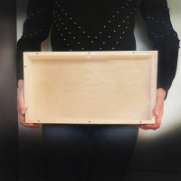 Дървена кутия рамка с прозрачен капак за събиране на коркови тапи и др, снимка 3 - Декорация за дома - 44783671