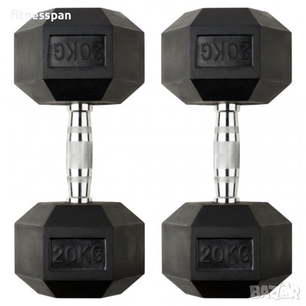 Хексалгенови дъмбели 2 бр. х 20 кг., снимка 1