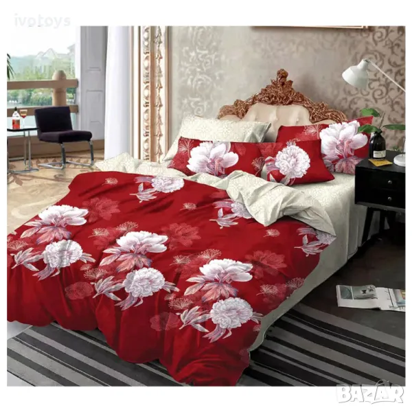 Двулицево спално бельо, 6 части - Модел WS14956, снимка 1