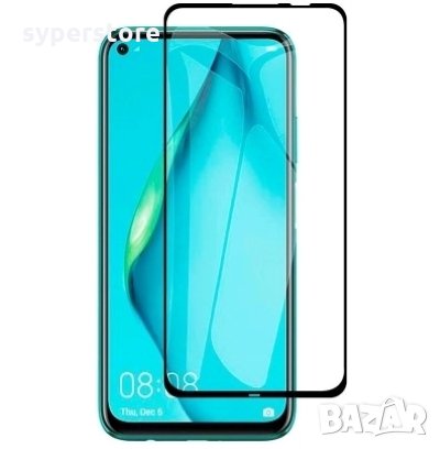 Стъклен протектор за Huawei P40 Lite Е 9D FullFace FullGlue Black лепило по цялата повърност, снимка 1