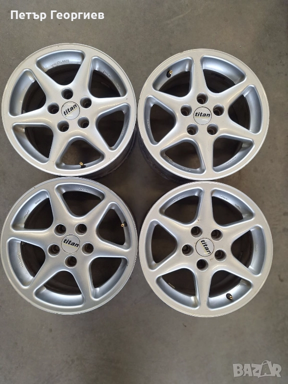 АЛУМИНИЕВИ ДЖАНТИ МЕРЦЕДЕС АУДИ ШКОДА ФОЛСВАГЕН -5x112-15цола, снимка 1