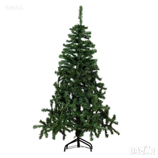 Коледна елха зелена с 400 клона, 1.5 м_1120659, снимка 1