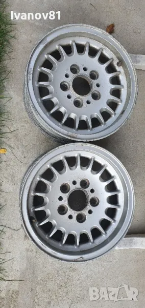 2 броя оригинални алуминиеви джанти за бмв e9 e12 e23 е28 14 5x120 6j et22  1125698, снимка 1