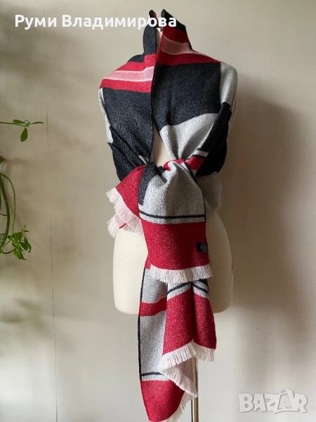 Голям шал/ тип одеало от 100 % baby alpaca, снимка 1