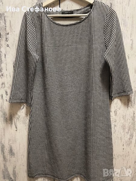 Стилна нова елегантна ежедневна пепитена пепит рокля , снимка 1