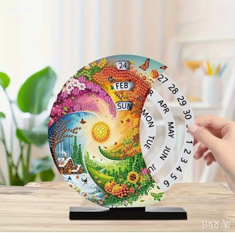 Вечен календар диамантен гоблен, снимка 1