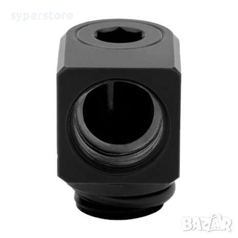 Част за охлаждане EK-Quantum Torque Micro Rotary 90° - Black, adapter fitting SS30408, снимка 1