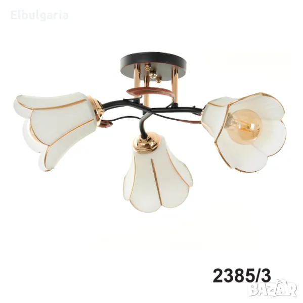 Полилей Primrose, черен,3xe27, 2385/3 BK/FG, снимка 1