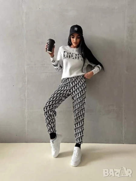 дамски екип christian dior от фино плетиво и бродирано лого , снимка 1