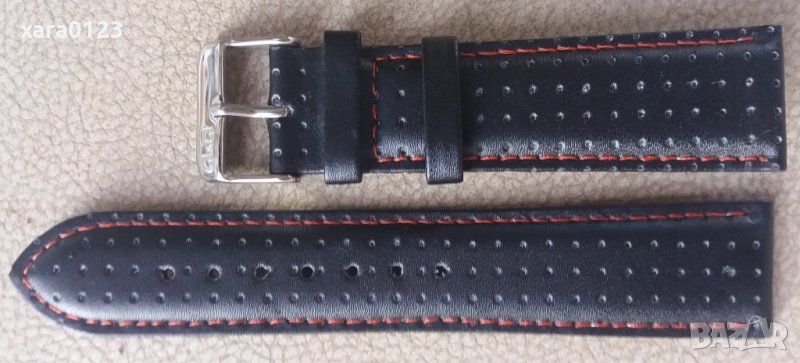 Каишка 22мм. с червен конец , снимка 1