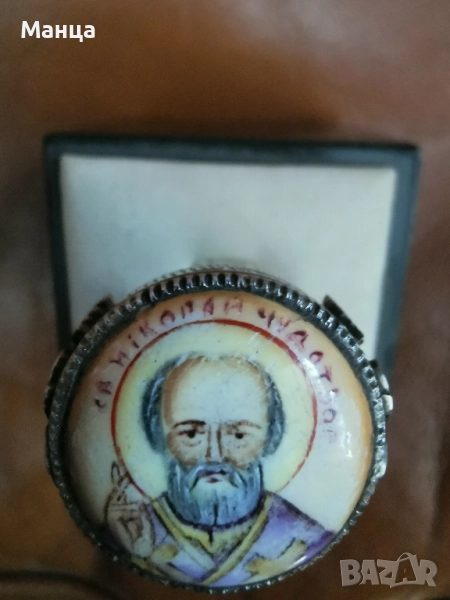 Сребърен 84 пръстен царска Русия с емайл, снимка 1