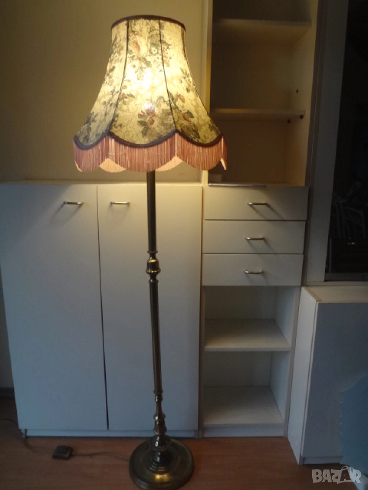 Лампион от Германия със стойка от месинг, снимка 1