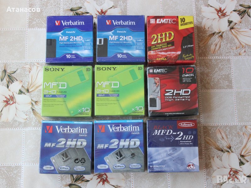 Продавам флопи FDD нови дискети Verbatim 1.44Mb, снимка 1
