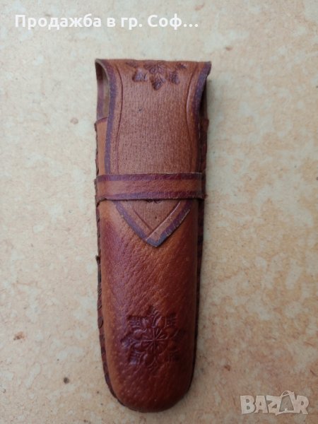 Кожен калъф моливник, снимка 1