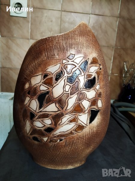 керамична ваза в стил арт, снимка 1