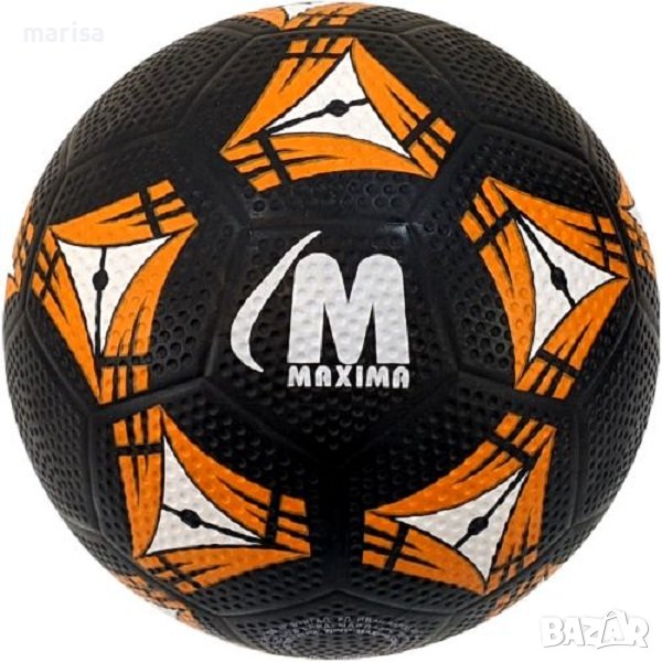 Гумена футболна топка MAXIMA, Размер 5, черна Код: 20060001, снимка 1