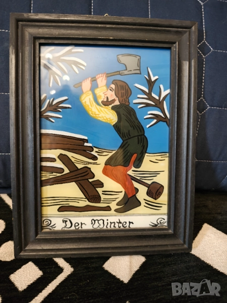 Картина найвизъм върху стъкло, снимка 1