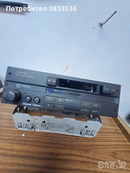 Vw Beta оригинален радиокасетофон за Vw Golf Mk2 & Jetta Mk2 , , снимка 1