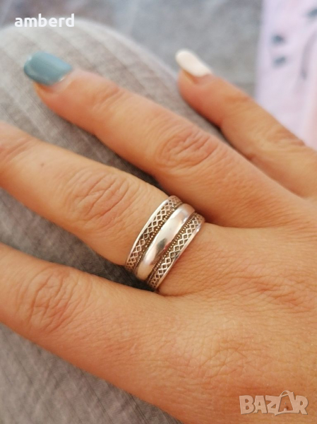 Уникална сребърна халка - модел R061A, снимка 1