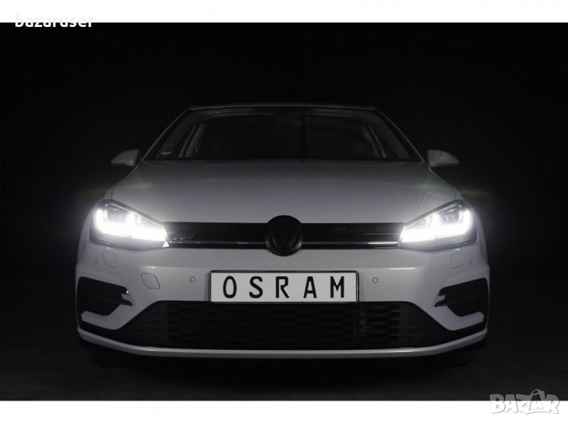 Комплект LED фарове Osram LEDriving Black Edition за VW Golf 7.5 2017-2020 с черна основа,, снимка 1