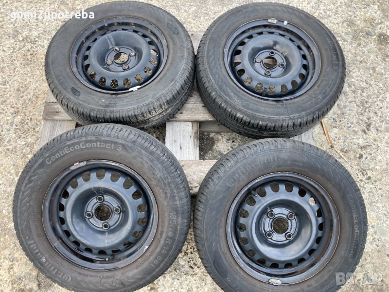 14 джанти 4х100 Opel Astra Vectra Corsa Adam 5,5J et39 гуми 185/70/14, снимка 1