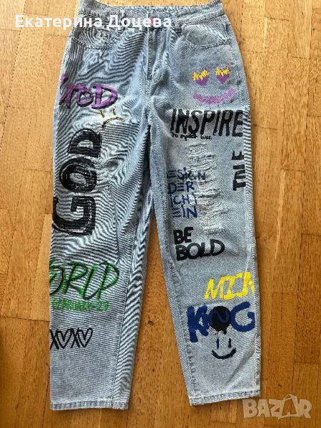 Светли дънки памук, снимка 1