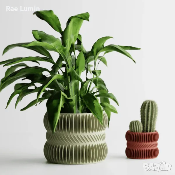 Кашпа – резбована, снимка 1