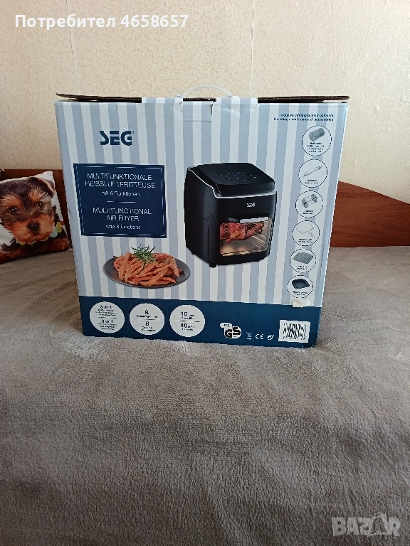 Еър фрайър - нов, многофункционален фритюрник Seg, снимка 1