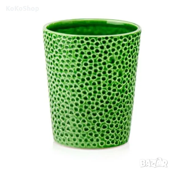 Кашпа за орхидеи-13х13х15 см./зелена кашпа/саксия, снимка 1