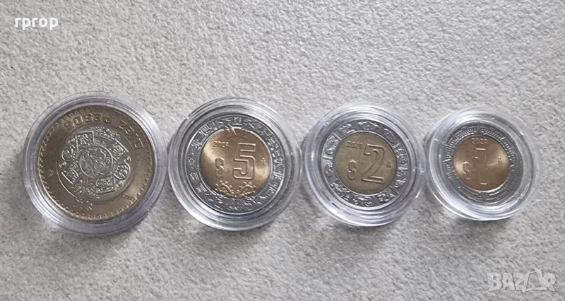 Мексико. 
1, 2, 5 , 10 мексикански песо.
Нови ., снимка 1