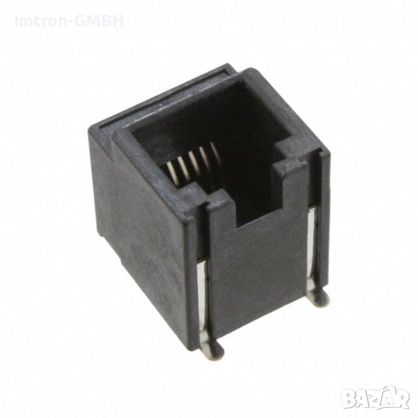 Конектор Молекс  0855105019  Модулен жак 6p6c (RJ11, RJ12, RJ14, RJ25) Вертикален неекраниран, снимка 1