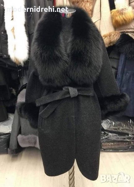 Дамско палто с естествена Лисица , снимка 1