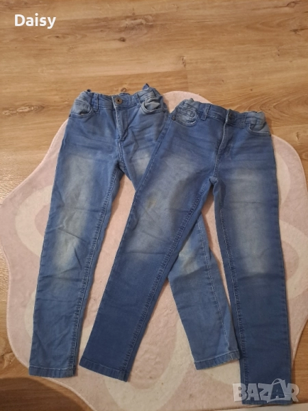 2 бр. Детски еластични дънки Р-р 122, снимка 1