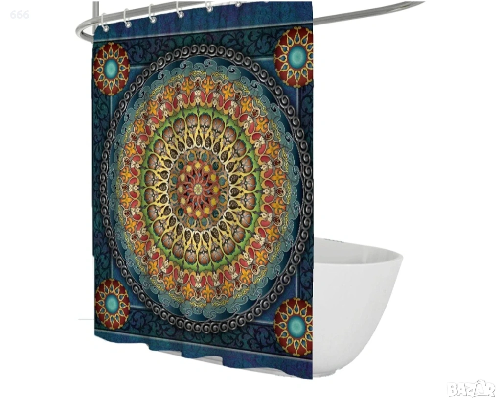 Завеса за баня 1.80см / 1.80см, снимка 1