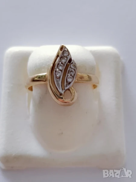 Златен пръстен 48839, снимка 1