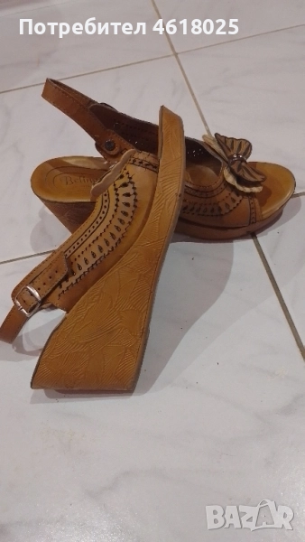 Дамски елегантни обувки на платформа , снимка 1