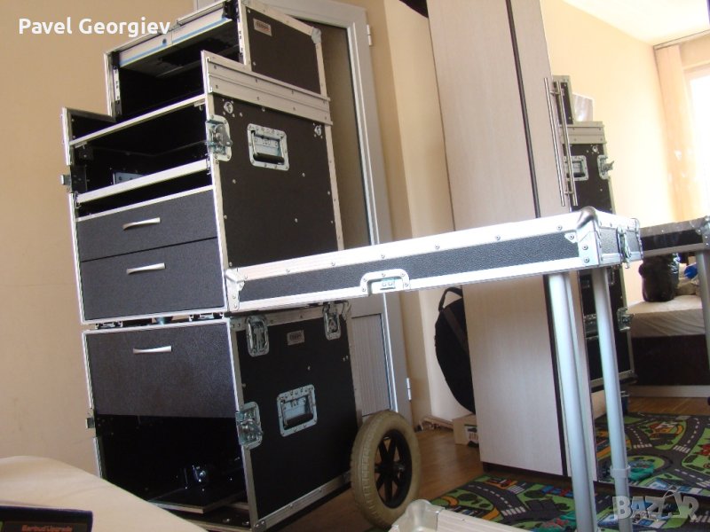 Звукова количка за филмови и телевизионни продукции - 2 х твърди кейса, снимка 1
