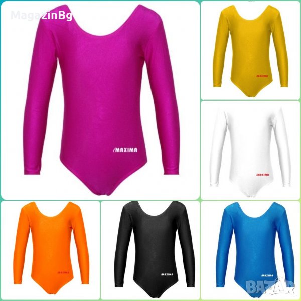 Детско трико с дълъг ръкав за гимнастика, балет и танци triko боди, снимка 1