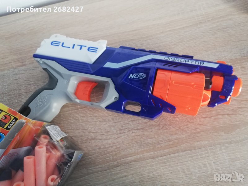 NERF Бластер N-STRIKE ELITE DISRUPTOR със 25 БРОЯ СТРЕЛИ , снимка 1
