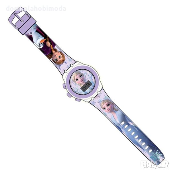 Цифров 3D светещ ръчен часовник FROZEN дизайн,22х3 см, снимка 1