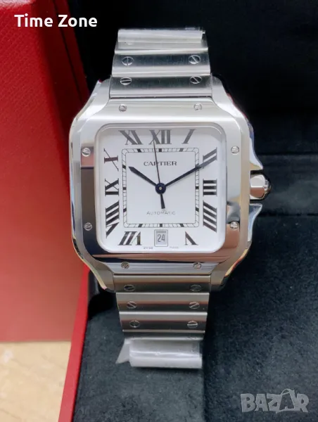 Cartier Santos De Cartier 40mm (35mm) Steel White Dial Automatic Мъжки / Унисекс  Различни Варианти, снимка 1