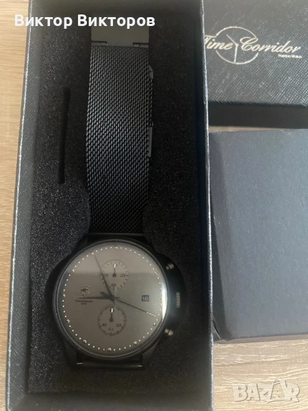 УЛТРА ТЪНЪК ХРОНОГРАФ  ГРАФИТ, снимка 1