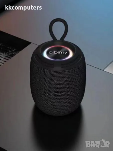 Aibimy MY153BT Bluetooth тон колонка светеща / Черна / Баркод : 2403178, снимка 1