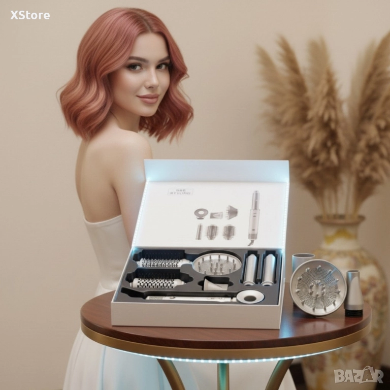 Мултифункционален сешоар и стилизатор за коса S&R Styling SD-988 – професионален резултат у дома, снимка 1