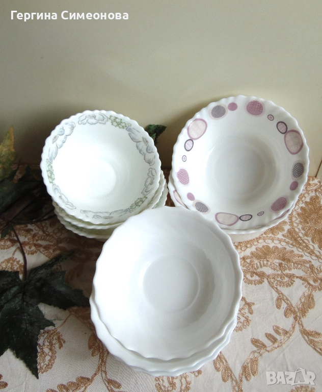 Осем купи френски аркопал, снимка 1