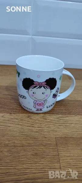 Китайски порцелан - чаша за чай и кафе с пожелание, снимка 1