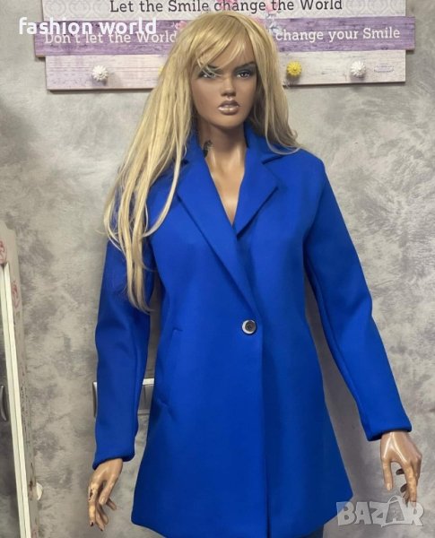 турско синьо палто, снимка 1