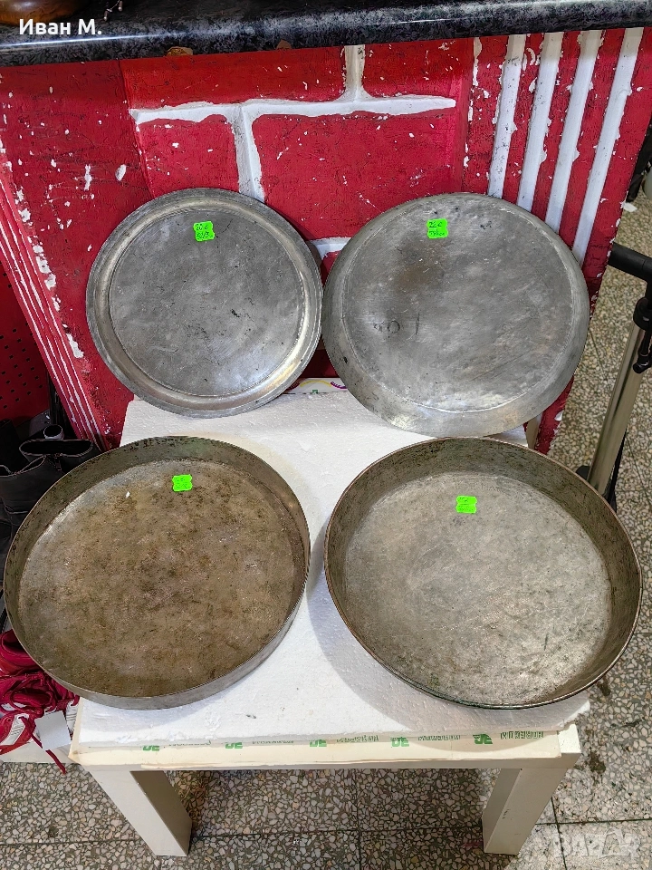 Медни тави цените са написани на всяка една , снимка 1