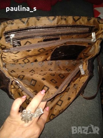 Винтидж / Естествена кожа / маркова чанта / "Adax" ®, снимка 5 - Чанти - 29490466